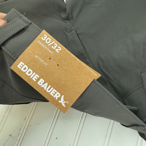 NEW Eddie Bauer Rainer Pant Active Fit 30W 32L Dark Smoke - Picture 5 of 9